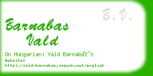 barnabas vald business card